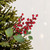 Cranberry Artificial Christmas Spray - 15" - Red and Green - IMAGE 2