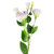 Lisianthus Artificial Floral Spray - 30" - Lavender and White - IMAGE 4