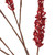 Glitter and Sequin Artificial Leaf Sprigs Christmas Spray - 34" - Red - IMAGE 4