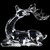 Laying Acrylic Deer Christmas Decoration - 6.25" - IMAGE 3