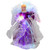 Lighted Fiber Optic Color Changing Angel Christmas Tree Topper - 12" - Purple - IMAGE 2