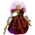 Lighted Fiber Optic Angel Christmas Tree Topper - 12" - Burgundy - IMAGE 2