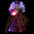 Lighted Fiber Optic Angel Christmas Tree Topper - 12" - Burgundy - IMAGE 3