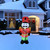 LED Lighted Inflatable Soldier Nutcracker Outdoor Christmas Decoration - 4.25' - IMAGE 1