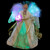 Color-Changing Fiber Optic Angel Christmas Tree Topper - 12" - Gold - IMAGE 3
