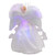 Fiber Optic Color-Changing Angel with Dove Christmas Tree Topper - 12" - White - IMAGE 6