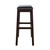 31" Vibrant Brown and Black Unique New Ridge Home Goods Julian Comfortable Barstool with Faux Leather Seat - IMAGE 3