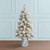 Pre-lit Potted Flocked Norwegian Pine Christmas Tree - 3.5’ - Warm Lights - IMAGE 2