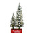 Pre-lit Double Potted Flocked Slim Artificial Christmas Tree - 3’ - Clear Lights - IMAGE 1