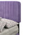 Velvet Channel Tufted Upholstered Twin Panel Bed - 81" - Purple - IMAGE 4