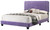 Velvet Channel Tufted Upholstered Queen Panel Bed - 86" - Purple - IMAGE 2
