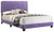 Velvet Channel Tufted Upholstered Queen Panel Bed - 86" - Purple - IMAGE 5