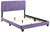 Velvet Channel Tufted Upholstered Queen Panel Bed - 86" - Purple - IMAGE 6