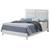 Upholstered Tufted Faux Leather Full Panel Bed - 80" - White - IMAGE 1