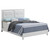 Upholstered Tufted Faux Leather Full Panel Bed - 80" - White - IMAGE 3