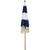 Striped Outdoor Tilting Macrame Boho Beach Market Umbrella - 6.5' - Blue and White - IMAGE 6