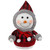 Jolly Baby Snowman with Plaid Coat Christmas Figurine - 7.5" - IMAGE 2
