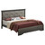 Jewel Tufted King Panel Bed - 85" - Metallic Black - IMAGE 2
