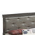 Jewel Tufted King Panel Bed - 85" - Metallic Black - IMAGE 4