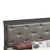 Jewel Tufted Metallic Full Panel Bed - 80" - Silver Champagne - IMAGE 4