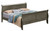 King Sleigh Wooden Bed with High Footboard - 90" - Gray - IMAGE 1