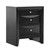 3-Drawer Wooden Nightstand - 28" - Black - IMAGE 2