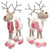 Set of 2 Christmas Good Cheer Standing Reindeer Plushies 16" - IMAGE 1