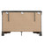 6-Drawer Wooden Bedroom Dresser - 59" - Metallic Black - IMAGE 3