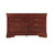 6-Drawer Wooden Bedroom Dresser - 57" - Brown - IMAGE 1