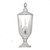 Lidded Diamond Glass Dispenser with Pedestal - 19" - Clear - IMAGE 2