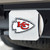 NFL Kansas City Chiefs Chrome Automobile Hitch Cover - 4” - Red and White - IMAGE 2