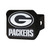NFL Green Bay Packers Automobile Hitch Cover - 4” - Black and Silver - IMAGE 1