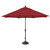 Octagon Outdoor Patio Umbrella with Push Button Tilt - 11' - Red - IMAGE 1