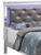 Jewel Tufted Upholstered Panel Full Bed with LED Light - 80" - Silver Champagne - IMAGE 4