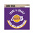 NBA Milwaukee Bucks Large Decal Sticker - 8" - Purple and Yellow - IMAGE 1