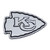 NFL Kansas City Chiefs Chrome Emblem Exterior Auto Accessory - 3" - IMAGE 1