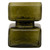 Hammered Pillar Candle Holder - 4.25" - Green - IMAGE 1