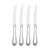 Set of 4 Gray and Silver Elegant Hammered Antique Steak Knife, 9.75" - IMAGE 1