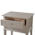 Solid Wooden Nightstand Accent Table with 2-Drawers - 28" - Silver - IMAGE 3