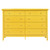 10-Drawer Wooden Double Dresser - 58" - Yellow - IMAGE 1