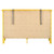 10-Drawer Wooden Double Dresser - 58" - Yellow - IMAGE 4