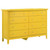 10-Drawer Wooden Double Dresser - 58" - Yellow - IMAGE 5