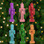 Nutcracker Wooden Christmas Ornaments - 5" - Multicolor - Set of 6 - IMAGE 1