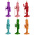 Nutcracker Wooden Christmas Ornaments - 5" - Multicolor - Set of 6 - IMAGE 4