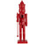Nutcracker King with Crown and Scepter Standing Christmas Figure - 15" - Red - IMAGE 2