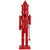 Nutcracker King with Crown and Scepter Standing Christmas Figure - 15" - Red