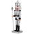 Jeweled Christmas Nutcracker Figure - 14" - Silver and Black - IMAGE 3