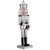 Jeweled Christmas Nutcracker Figure - 14" - Silver and Black - IMAGE 4
