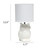 Tall Ceramic Owl Bedside Table Desk Lamp with Drum Shade - 12.75" - Cream - IMAGE 3