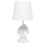Chess Horse Table Desk Lamp with Tapered Shade - 17.25" - White - IMAGE 1